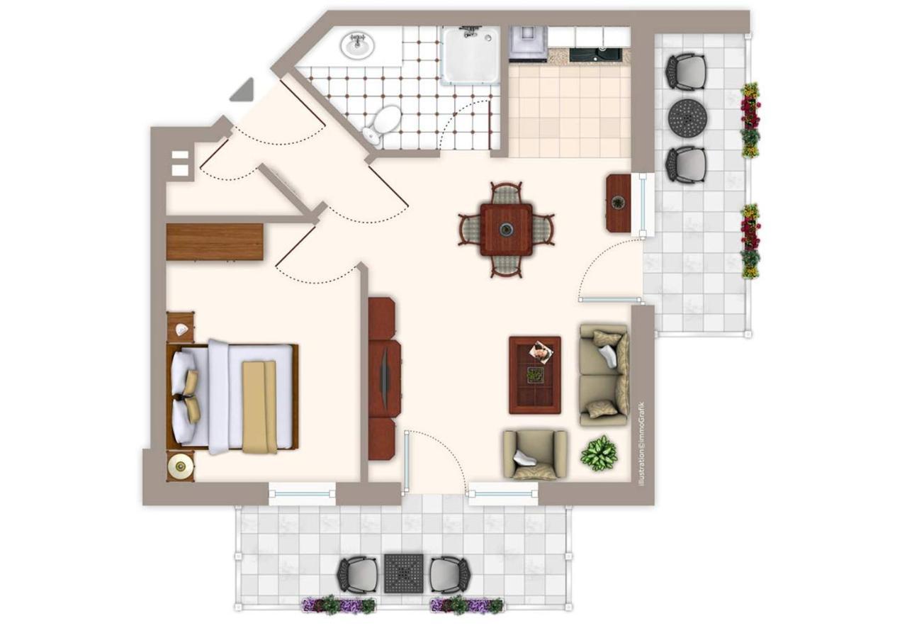 Abendrot Apartment Юлиусрух Екстериор снимка